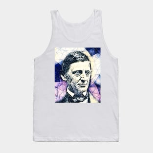 Ralph Waldo Emerson Colourful Portrait | Ralph Waldo Emerson Artwork 14 Tank Top